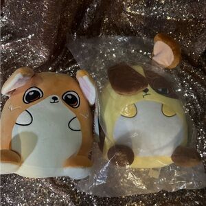Flipeez large plush bundle - NWT- puppy Phil & jinx the fox